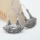 Women Charm Pendant Earrings Vintage Alloy Drop Earrings Antique Silver Lady Earrings