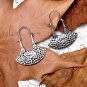 Women Charm Pendant Earrings Vintage Alloy Drop Earrings Antique Silver Lady Earrings