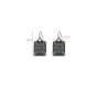 Retro Square Drop Earrings Alloy Vintage Antique Copper Women Earrings Ladies Fashion Accessories