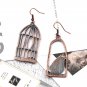 Creative Birdcage Asymmetric Drop Earrings Fashion Women Earring Jewelry Alloy Long Pendant Earrings