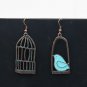 Creative Birdcage Asymmetric Drop Earrings Fashion Women Earring Jewelry Alloy Long Pendant Earrings