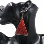 Unique Triangle Drop Earrings Red Art Thread Tassel Design Vintage Earrings Fashion Women Earrings