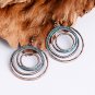 Vintage Circles Drop Earrings Charm Round Pendant Bohemian Earrings Punk Style Women Earrings