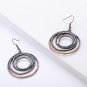Vintage Circles Drop Earrings Charm Round Pendant Bohemian Earrings Punk Style Women Earrings