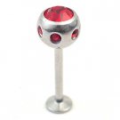 Steel inlayed labret