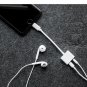 Lightning Cable Adaptor 2 in 1 Listen Music Charging Converter for Iphone