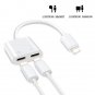 Lightning Cable Adaptor 2 in 1 Listen Music Charging for Iphone 3 pcs/Lot