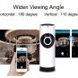 Wireless Baby Monitor WiFi IP Camera Motion Detection Intercom 180 Panoramic Cam