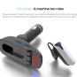 ER9 Car Kit Charger FM Transmitter Bluetooth Earphone Handsfree Support TF Card