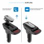 ER9 Car Kit Charger FM Transmitter Bluetooth Earphone Handsfree Support TF Card
