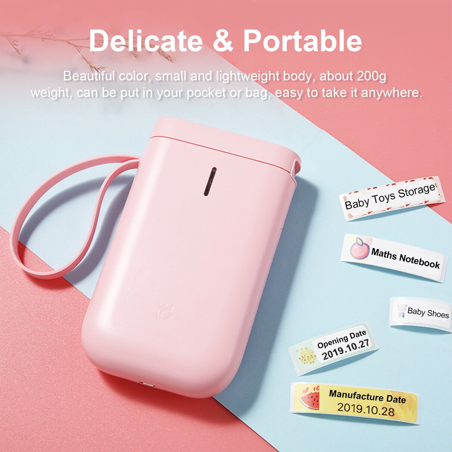 Wireless Label Printer Portable Pocket D11 BT Thermal Home Use Office Fast Print