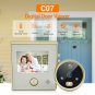 C07 Doorbell Camera Digital Door Viewer 3.5-Inch LCD Display Peephole Wide Angle