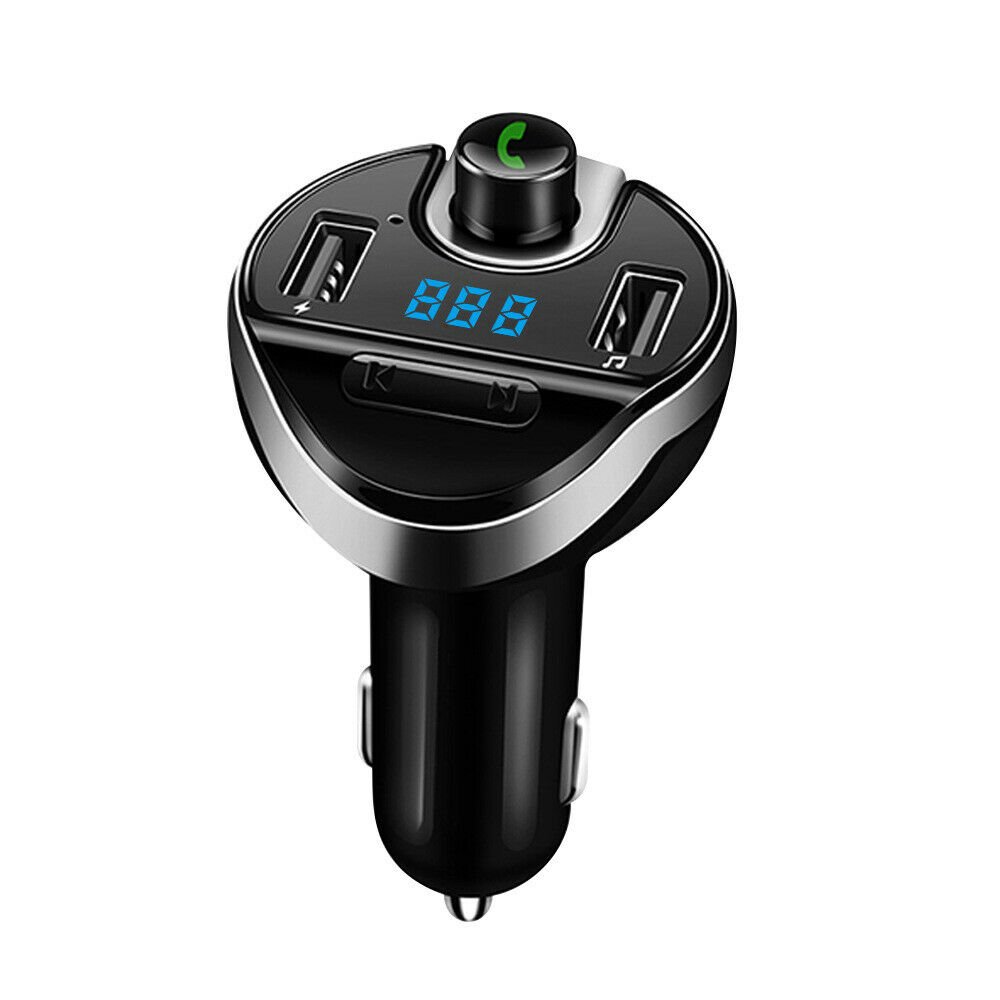 Car Bluetooth 4.2 FM Transmitter T20 Car Kit MP3 Player Dual USB Car Charger