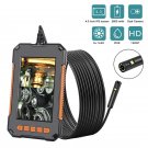 1080P HD 8mm Endoscope Pipe Inspection Camera with 8 Adjustable LED IPS 4.3" P40