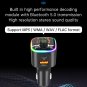QC3.0 PD FM Transmitter MP3 Player Car Charger Bluetooth Fast Charge Hands Free