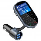 FM Transmitter Modulator Wireless Bluetooth Handsfree Big LCD Screen Dual USB
