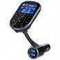 FM Transmitter Modulator Wireless Bluetooth Handsfree Big LCD Screen Dual USB