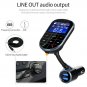 FM Transmitter Modulator Wireless Bluetooth Handsfree Big LCD Screen Dual USB