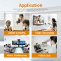1080P Webcam for PC  H.264 Built In Mircophone Online Teaching Video Conference