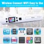 WIFI Portable Scanner A4 Size JPEG/PDF High Speed Document 1050DPI LCD Didsplay