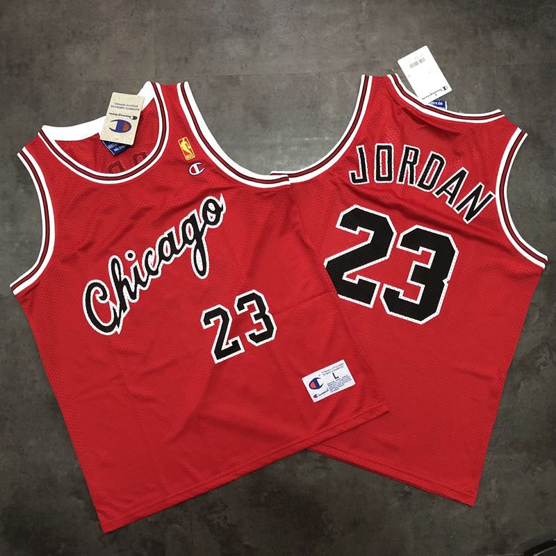 Men's Bulls #23 Michael Jordan Fine Embroidery Jersey Red