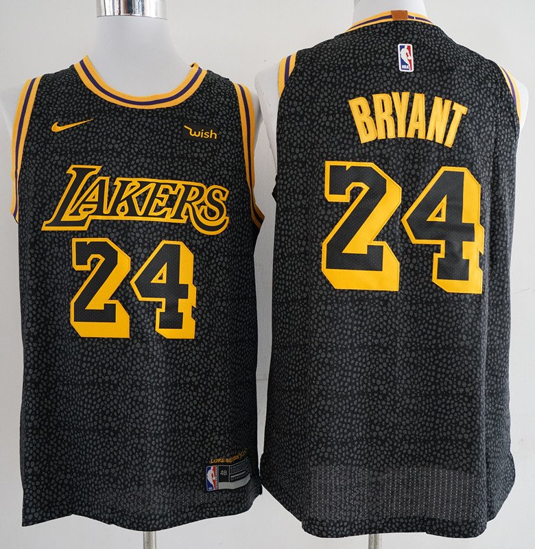 2018 Men's Lakers #24 Kobe Bryant Basketball Jersey Black