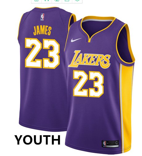 youth lebron james jersey lakers