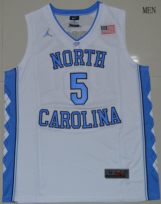 Men's North Carolina Tar Heels Marcus Paige #5 College Jersey White