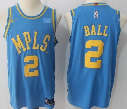 Men's Los Angeles Lakers MPLS #2 Lonzo Ball Basketball Jersey Blue