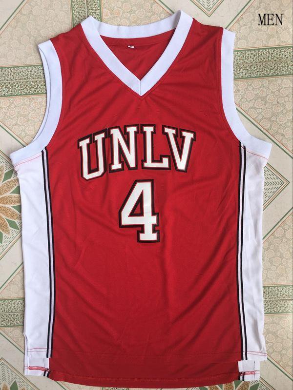 Larry Johnson #4 UNLV Red College Basketball Jersey