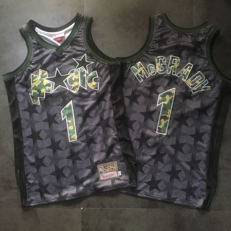Men's Magic #1 Tracy McGrday Jersey Gray Fine Embroidery camouflage