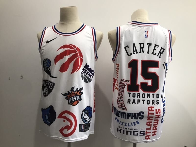 vince carter raptors jersey white