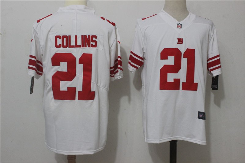 Any Size New York Giants 21# Landon Collins Limited Jersey White