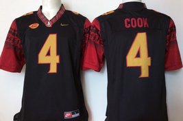 4 Dalvin Cook FSU Men's Football Stitch Jersey White, Dalvin Cook Florida  State Seminoles Jersey