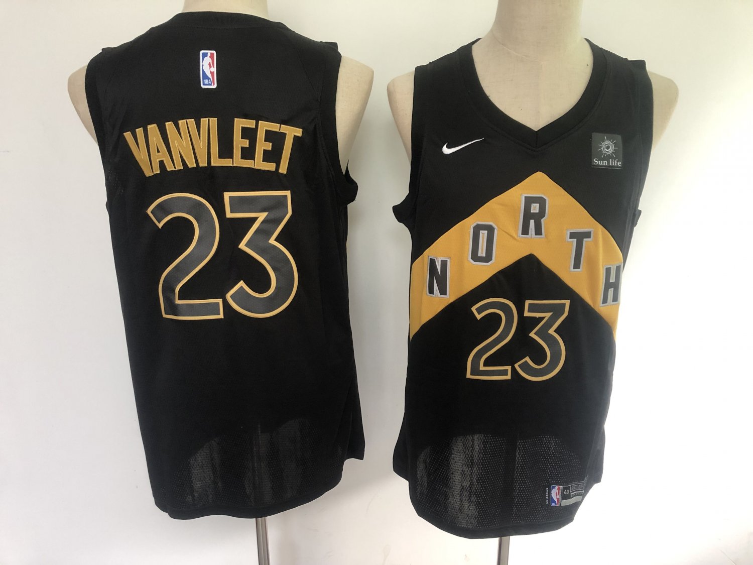 raptors jersey black gold