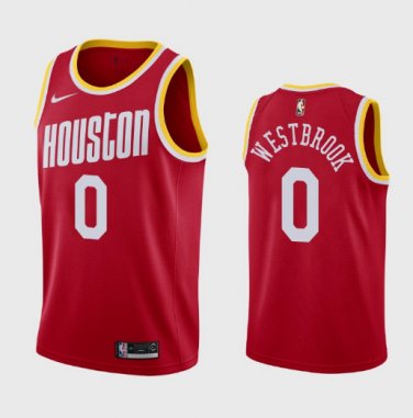 russell westbrook red jersey