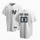 Any Size Name Yankees Nike Home Custom Baseball Jersey White