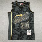 Men's Seattle Supersonics #20 Gary Payton Black NBA Jersey Throwback