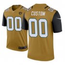 Mens womens youth Jaguars #00 Custom color rush Jersey Gold