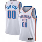 Any Size Oklahoma City Thunder Nike Custom Basketball Jersey White