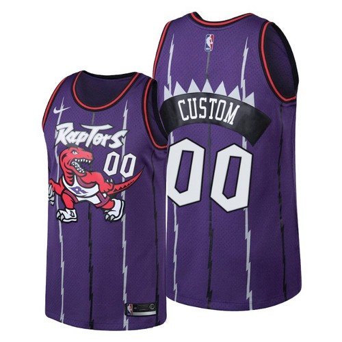 Any Size Toronto Raptors Nike Custom Classics Jersey Purple