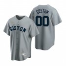 Any Size Boston Red Sox Custom Baseball Jersey Gray