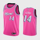 Men's Youth Miami Heat #14 Authentic Tyler Herro City Jersey Pink