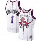 Men's Youth Toronto Raptors 1 Tracy McGrady White Basketball Jersey