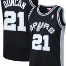 Men's Youth San Antonio Spurs #21 Tim Duncan Icon Jersey Black