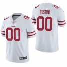 Mens womens youth 49ers #00 Custom Personalized Jersey White