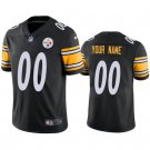 Mens womens youth Steelers #00 Custom Limited Jersey black