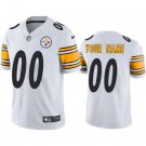 Mens womens youth Steelers #00 Custom Limited Jersey white