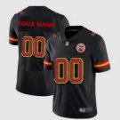 Mens womens youth Chiefs #00 Custom Limited Jersey black