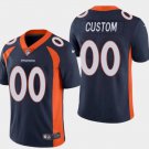 Mens womens youth Broncos #00 Custom Limited Jersey navy blue